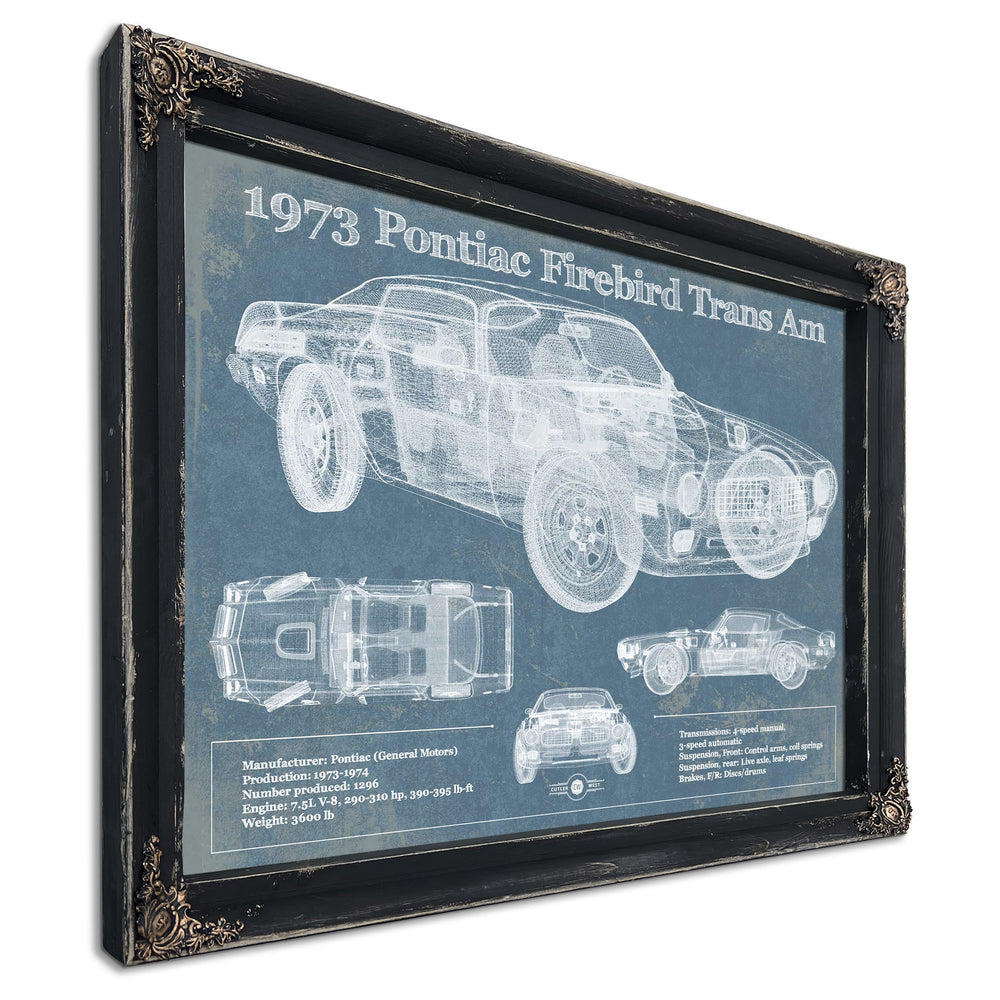 1973 Pontiac Firebird Trans Am Vintage Auto Print