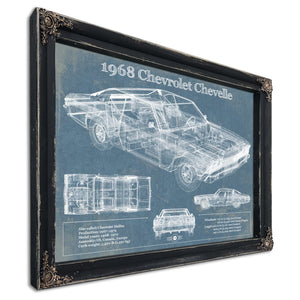 1968 Chevrolet Chevelle Original Blueprint Art