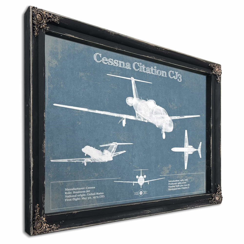 Cessna Citation CJ3 Original Blueprint Art