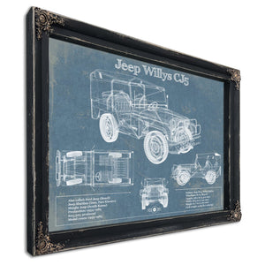 Jeep Willys CJ5 Army Truck Original Patent Print