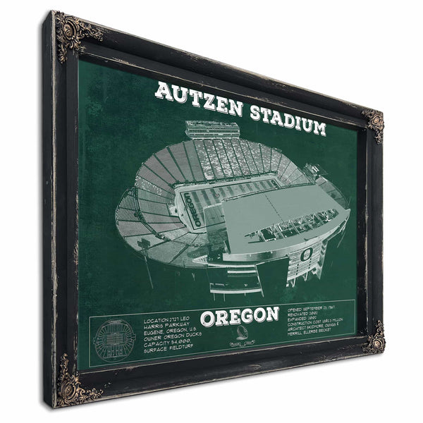 Vintage Autzen Stadium - Oregon Ducks Football Print