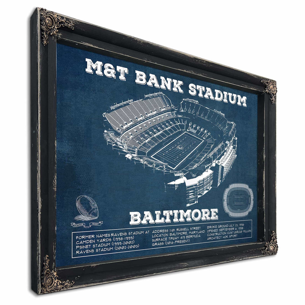 Baltimore Ravens - M&T Bank Stadium - Vintage Football Print