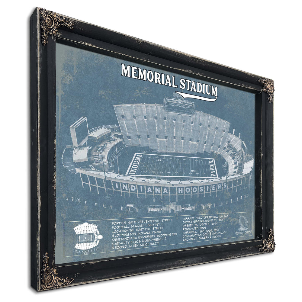 Vintage Indiana Hoosiers Football - Memorial Stadium StadiumPrint