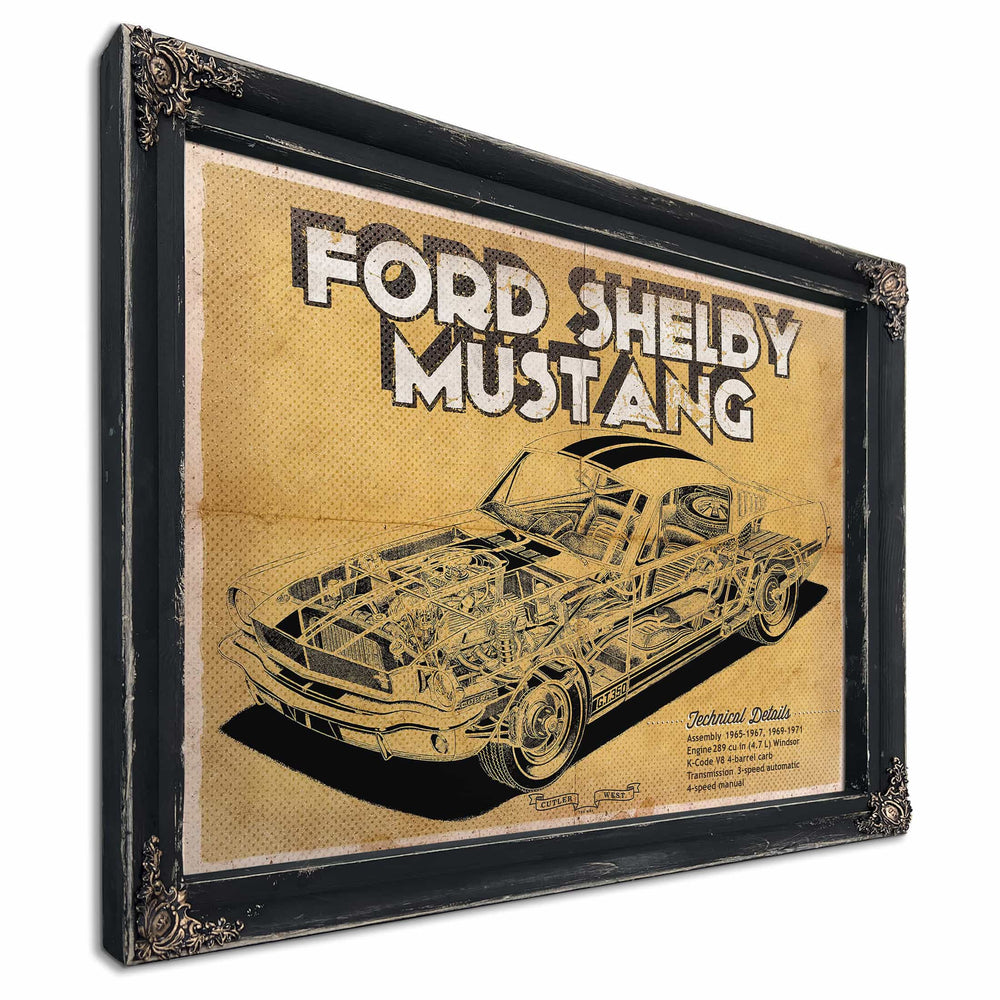 Vintage Ford Shelby Mustang Sports Car Print