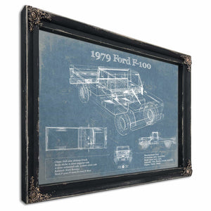 1979 Ford F-100 Blueprint Vintage Auto Print