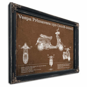 Vintage 2018 - 2020 Vespa Primavera 150 Patent Print