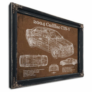 2004 Cadillac CTS-V Vintage Blueprint Auto Print