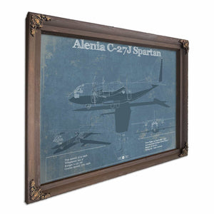 Alenia C-27J Spartan Patent Blueprint Original Military Wall Art