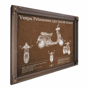 Vintage 2018 - 2020 Vespa Primavera 150 Patent Print