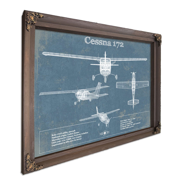 Cessna 172 Original Blueprint Art