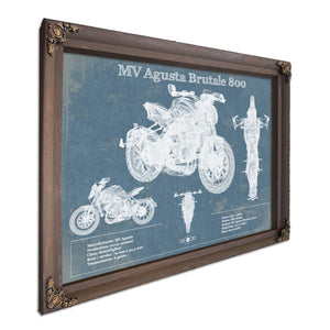 Mv Agusta Brutale 800 Blueprint Motorcycle Patent Print