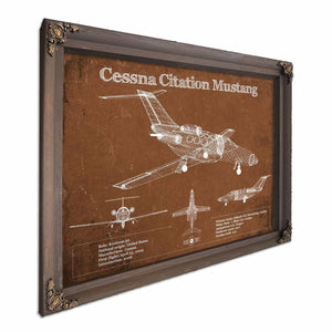 Cessna Citation Mustang Original Blueprint Art