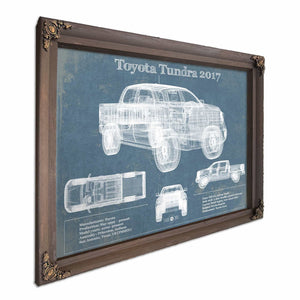 Toyota Tundra 2017 Vintage Blueprint Auto Print