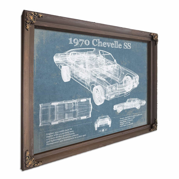 1970 Chevrolet Chevelle SS Original Blueprint Art