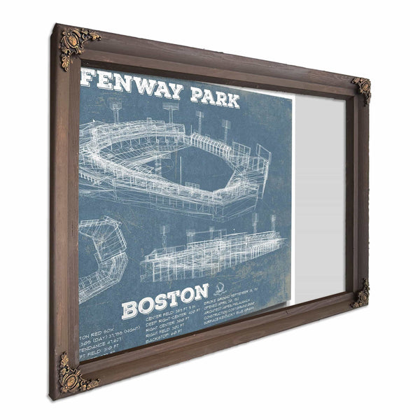 Vintage Boston Red Sox - Fenway Park Baseball Print