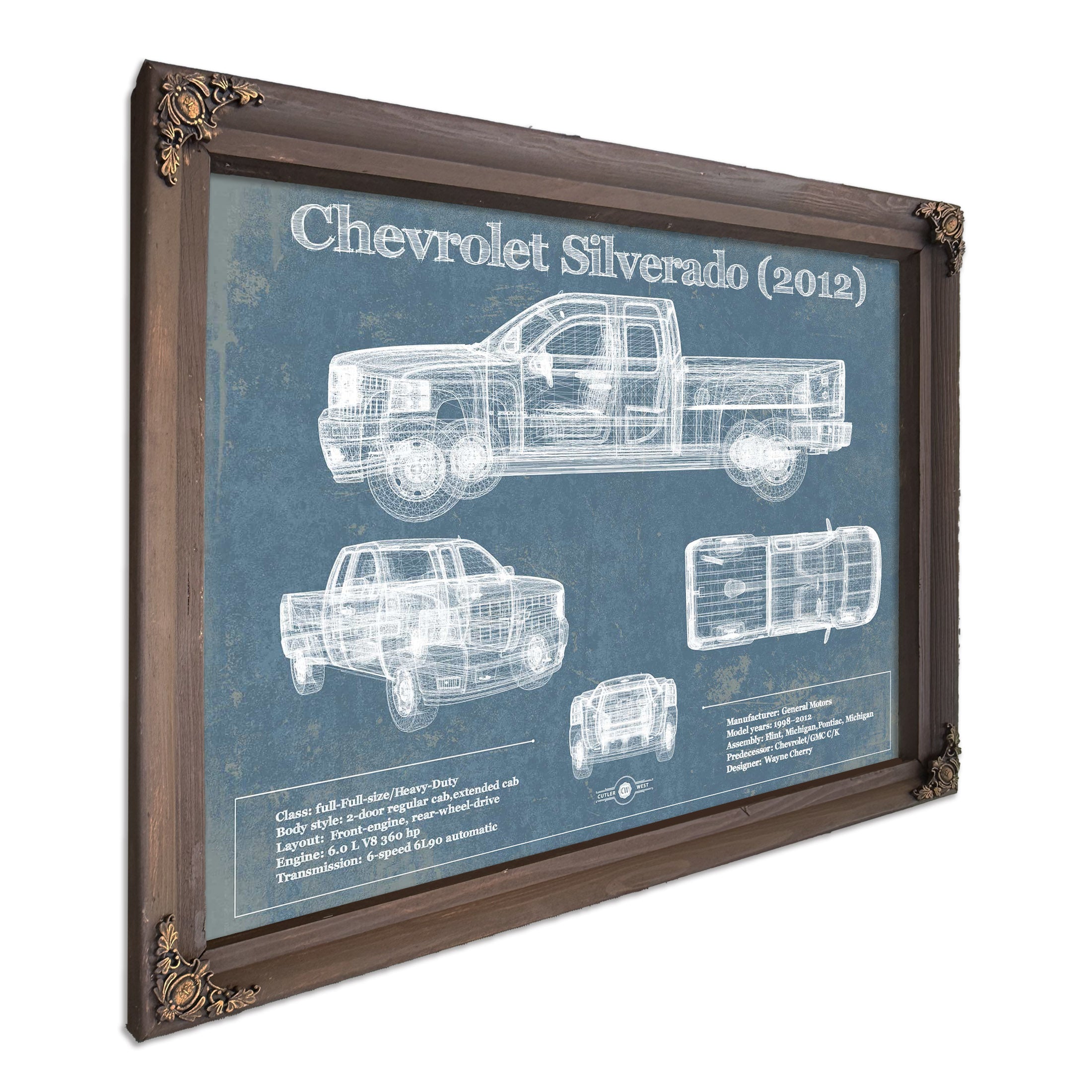 1980 Chevrolet Silverado Wall Art Print | Cutler West
