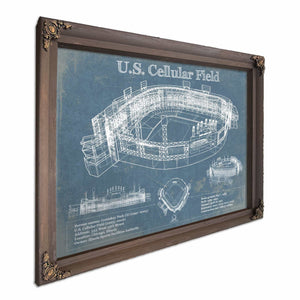 U.S. Cellular Field - Chicago White Sox Vintage Baseball Fan Print