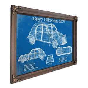 Citroen 2CV Vintage Car Print