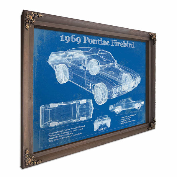 1969 Pontiac Firebird 400 Vintage Auto Print