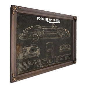 Porsche Speedster 356A 1600 Vintage Auto Print