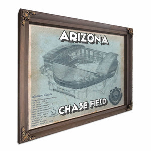 Arizona Diamondbacks - Chase Field Vintage Baseball Fan Print