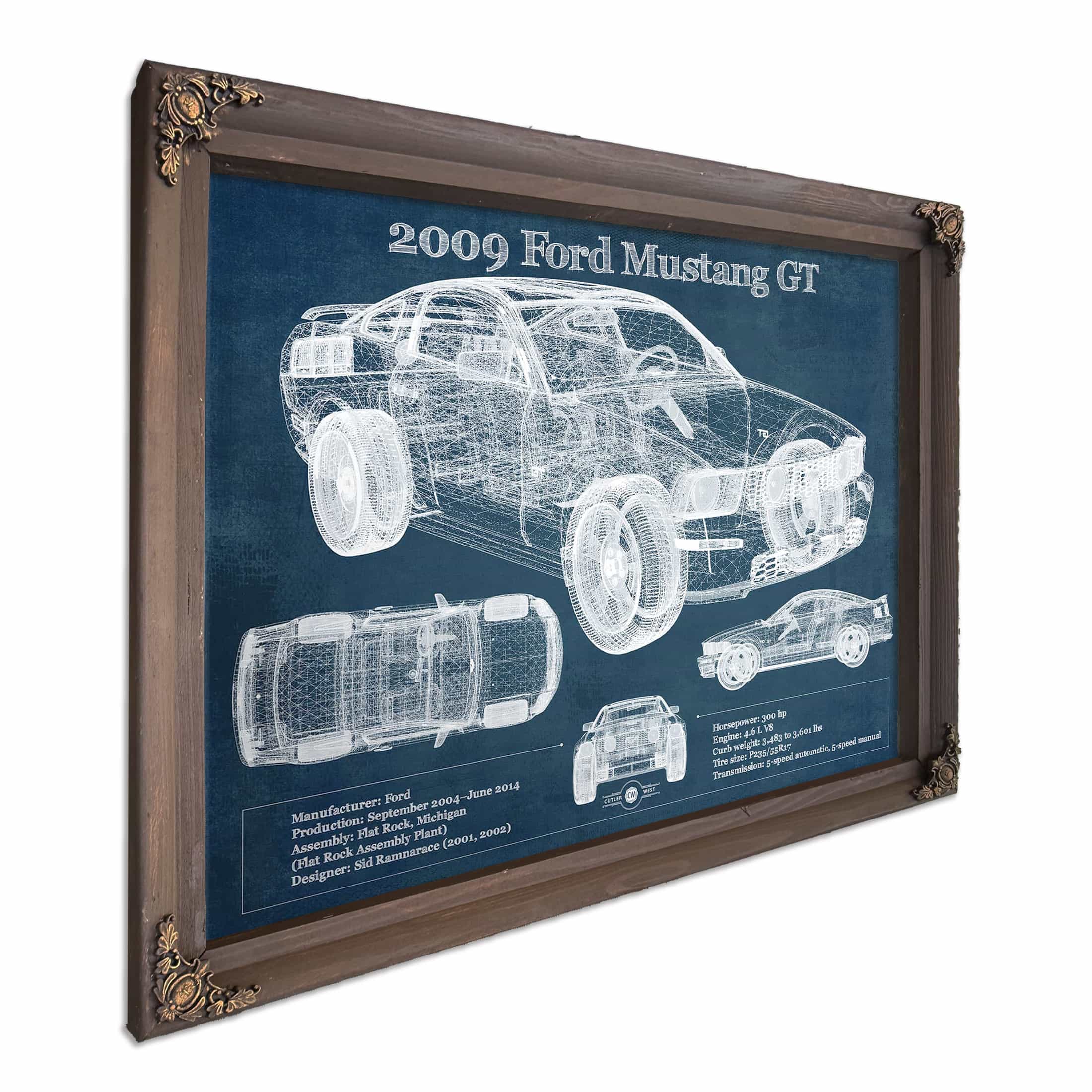 2009 Ford Mustang GT Wall Art Print | Cutler West