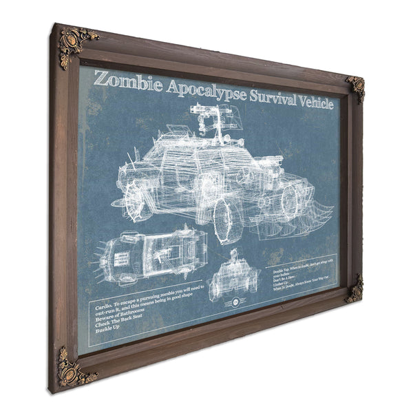 Zombie Apocalypse Survival Vehicle Original Patent Print