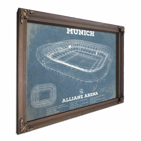 Bayern Munich FC Vintage Allianz Arena Soccer Print