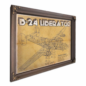 Boeing B-29 Superfortress Patent Blueprint Original Military Wall Art
