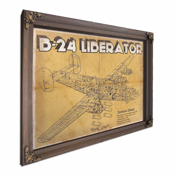 Boeing B-29 Superfortress Patent Blueprint Original Military Wall Art