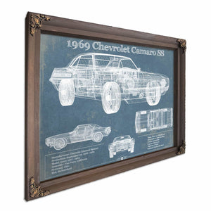 1969 Chevrolet Camaro SS Original Vintage Car Print