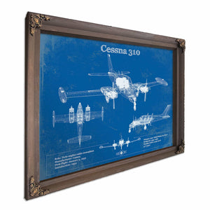 Cessna 310D V06 Original Blueprint Art