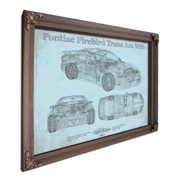 Pontiac Firebird Trans Am WS6 Vintage Auto Print