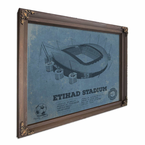 Manchester City FC- Etihad Stadium Soccer Print