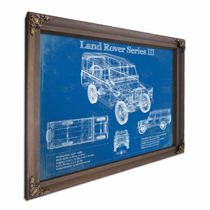 Land Rover Series III 109" Blueprint Vintage Auto Patent Print