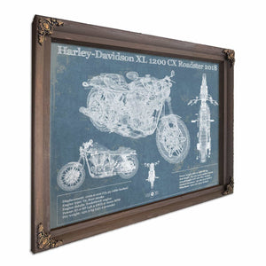 Harley-Davidson XL 1200 CX Roadster 2018 Blueprint Motorcycle Patent Print