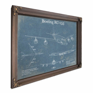 Boeing RC-135 Aviation Blueprint Print - Custom Pilot Name Can Be Added