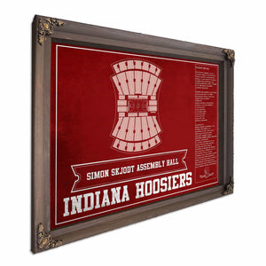 Simon Skjodt Assembly Hall Indiana Hoosiers Team Color NCAA Vintage Print