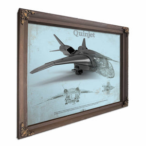 Quinjet Avengers Vintage Blueprint Wall Art