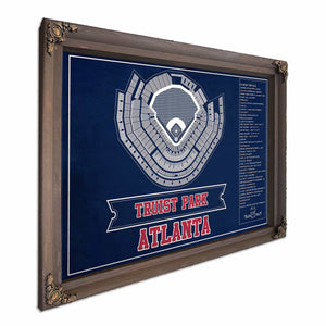Turner Field - Atlanta Braves MLB Vintage Baseball Print