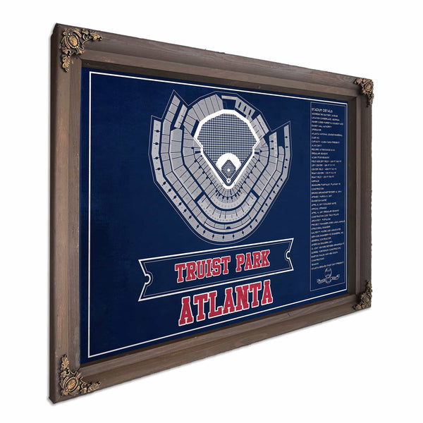 Turner Field - Atlanta Braves MLB Vintage Baseball Print