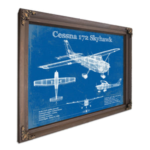 Cessna 172 Skyhawk Original Blueprint Art