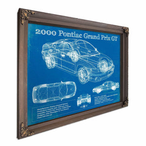 2000 Pontiac Grand Prix GT Vintage Blueprint Auto Print