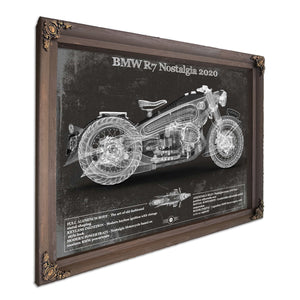 BMW R7 Nostalgia 2020 Blueprint Motorcycle Patent Print