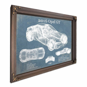 2016 Opel GT Concept Original Vintage Car Print