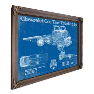 1949 Chevrolet 5100 Coe Tow Vintage Blueprint Auto Print