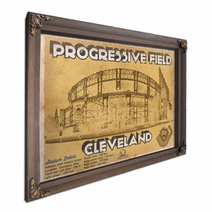 Vintage Cleveland Indians Progressive Field Baseball Print