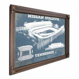 Tennessee Titans Nissan Stadium - Vintage Football Print 4