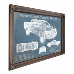 2022 Toyota Tacoma TRD Pro Blueprint Vintage Auto Print