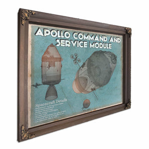 Apollo command and service module NASA Aviation Space Print
